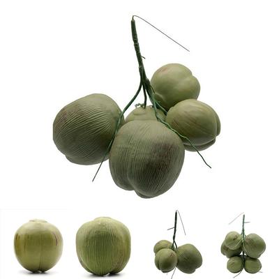 Artificial Coconut Fruit Ornament Fake Farmhouse Decor Simulated Coconuts Fruit Photography Props Home Party Decoration