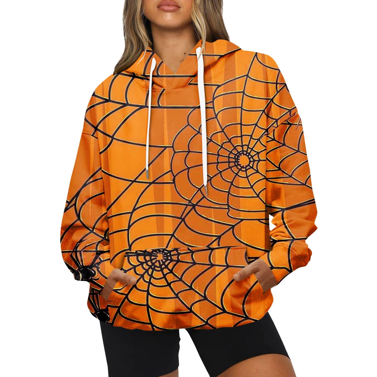 

Жіноча модна повсякденна толстовка з капюшоном і капюшоном на Хеллоуїн L