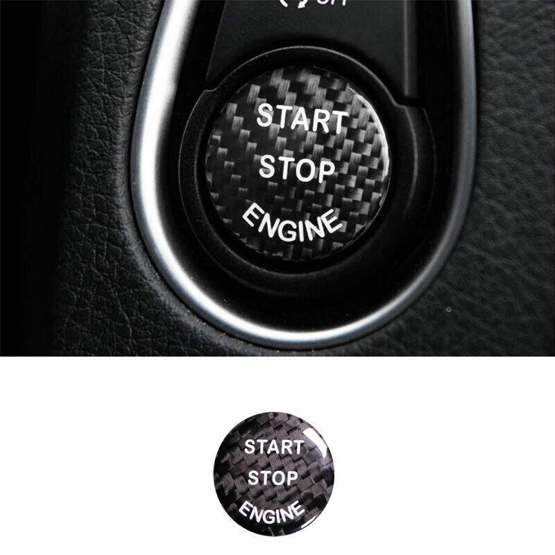 Real Carbon Fiber One-Button Start Switch Cover Trim For BMW X3 G01 X4 2018-