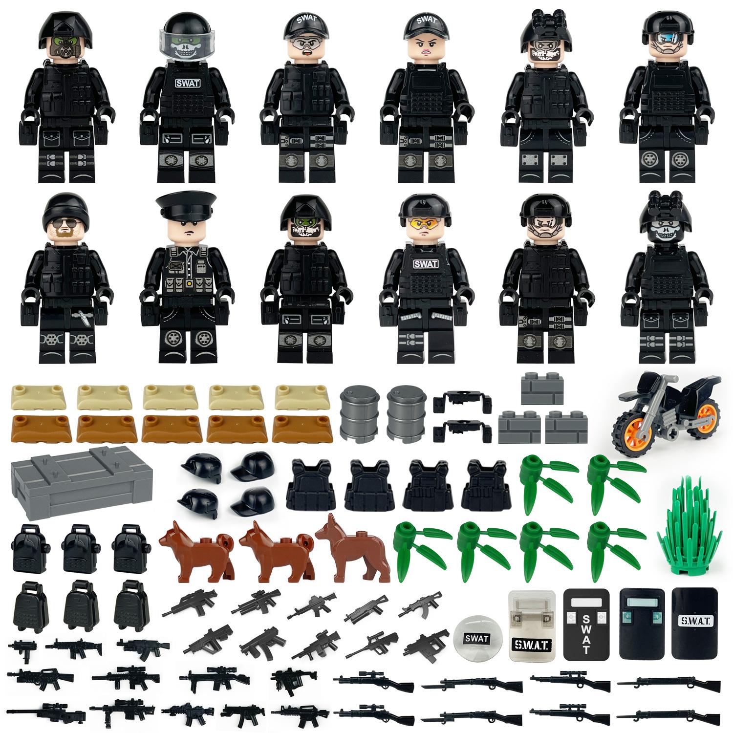 

18 моделей, 22 модели, 24 модели, 30 моделей, Военная полиция Строительные блоки Люди, Мелкие частицы, Игрушки-конструкторы the figure is about 5 cm high