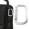 10Pcs Camping Carabiners Hiking Clasp Sturdy Buckles Compact Portable Multi-Functional Heavy Duty Keychain Metal Square Carabiners