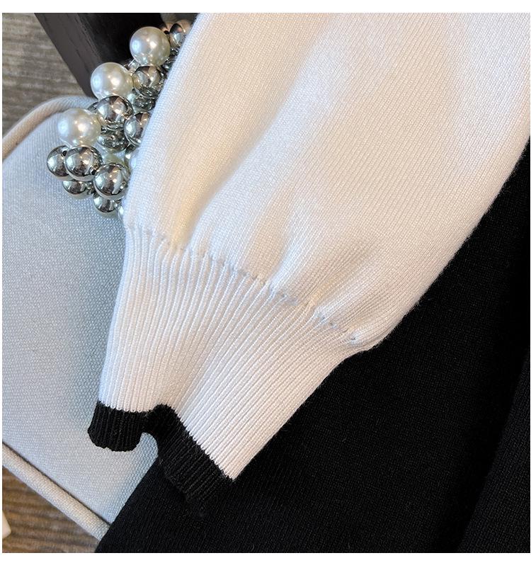 Plus Size Women's Long Lapel Sweater Dress - Bust 150/160 - Sizes 200/350 Jin - Style 8060