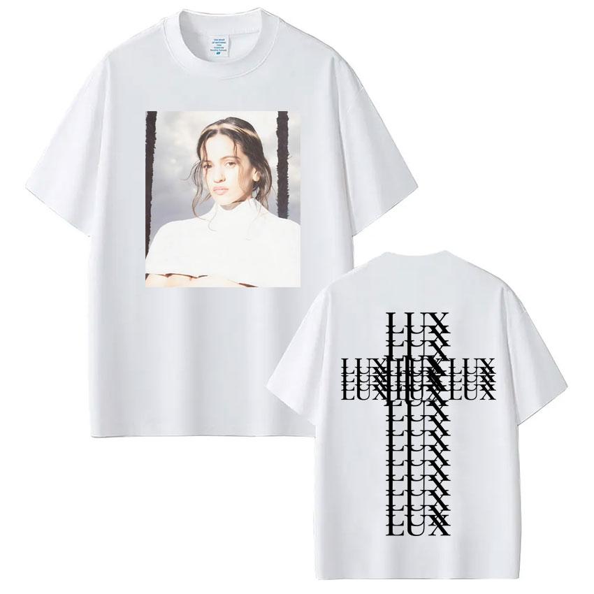 

Singer Rosalía LUX Album Tour Graprhic Tshirt Mens Women Oversized Short Sleeve Loose Tshirts Aesthetic Casual Tshirts S