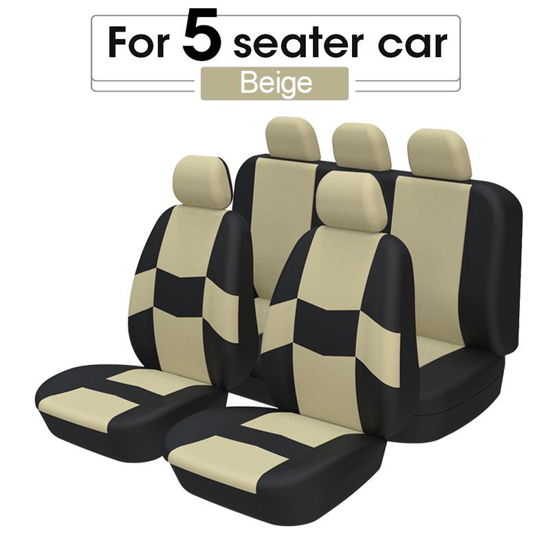 Cheap Beige Seat Covers For Cars Full Set Stylish Car Seat Protectors