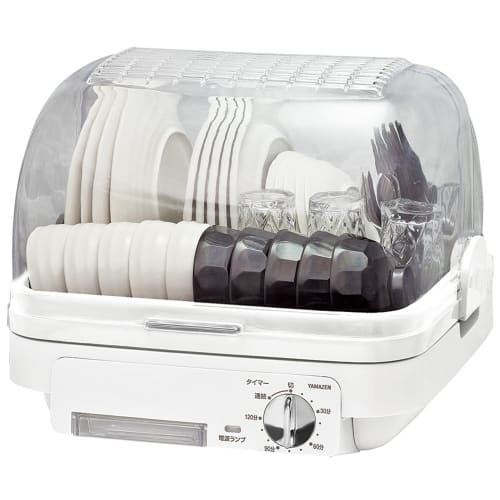 Yamazen Dish Dryer (5-Serve Capacity) with 120-Minute Timer, YDA-500(W) - 1-Year Manufacturer's Warranty