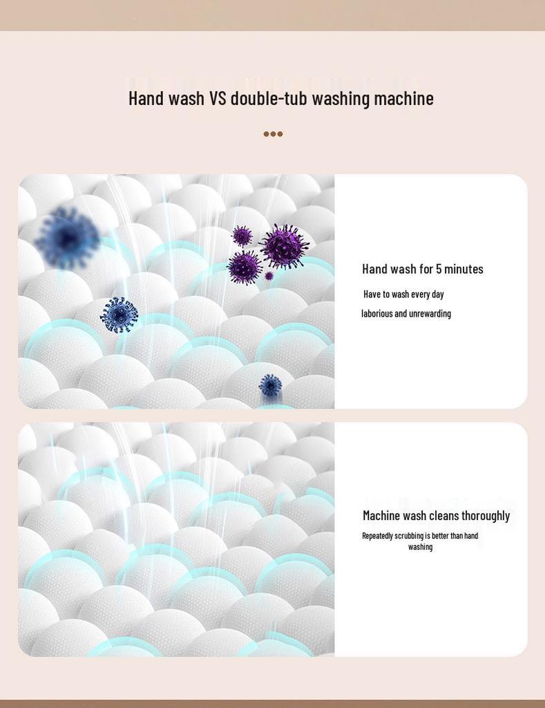 Lazy Person 2L Mini Washing Machine for Underwear and Socks - Fully Automatic and Portable