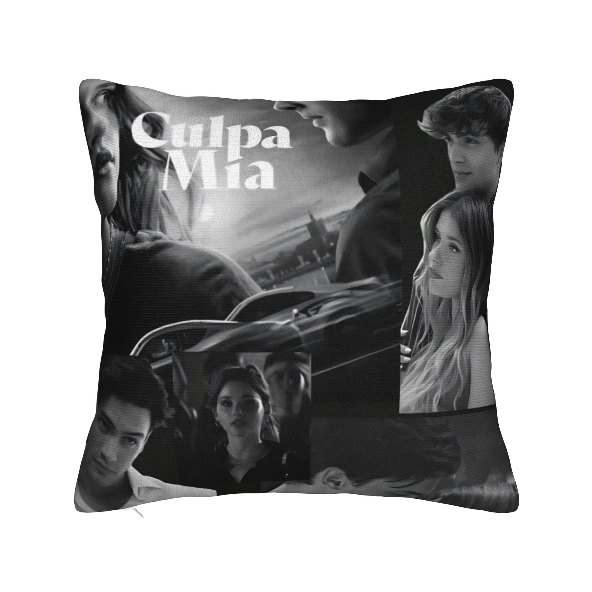

Film Culpa Mia Pillow Case Retro Trendy Pillow Cover Soft Pillowcases For Office Car Home Decor 12x12Inch