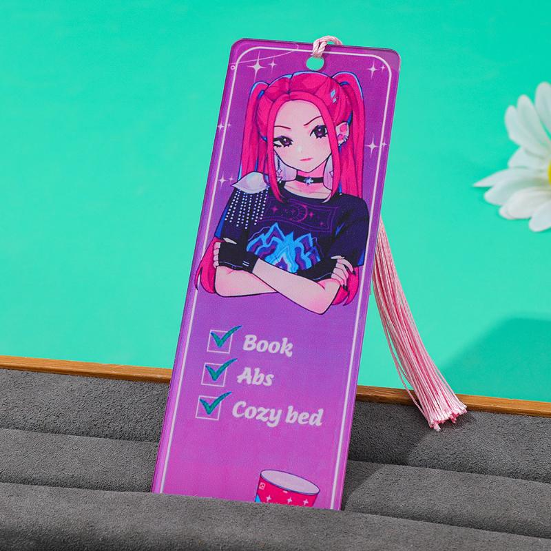 Kpop Dämonenjäger Cartoon Acryl Lesezeichen Anime Niedliche Schreibwaren Schulsachen Seitenmarkierer Für Kpop-Fans & Buchliebhaber