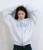 Niceghostclub 3Star Applique Hoodie Zip Up_Light Gray(Ng2Gsum490A)