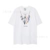 Summer Men's and Women's Same Fashion Trend T-shirt Personalized Trend Wing Printing Comfortable and Simple