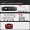 SHILE AV106+BX206*8 6.5-inch Ceiling Speaker System (CN Version)