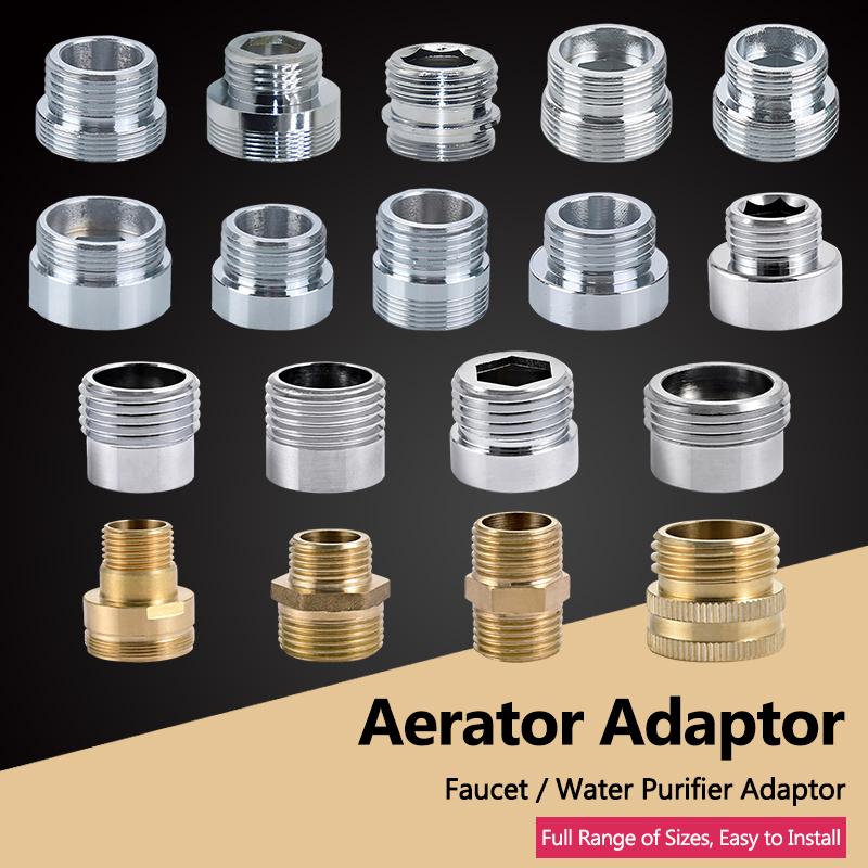 Water Faucet Connector1/2'' M16 M18 M20 M22 M24 M28 Thread Connector Tap Faucet Coupler Bubbler Kitchen Bathroom