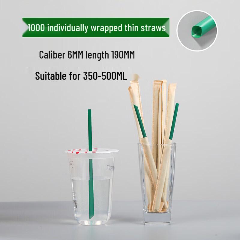 Qiwei Disposable Thin Extra Long Plastic Straws