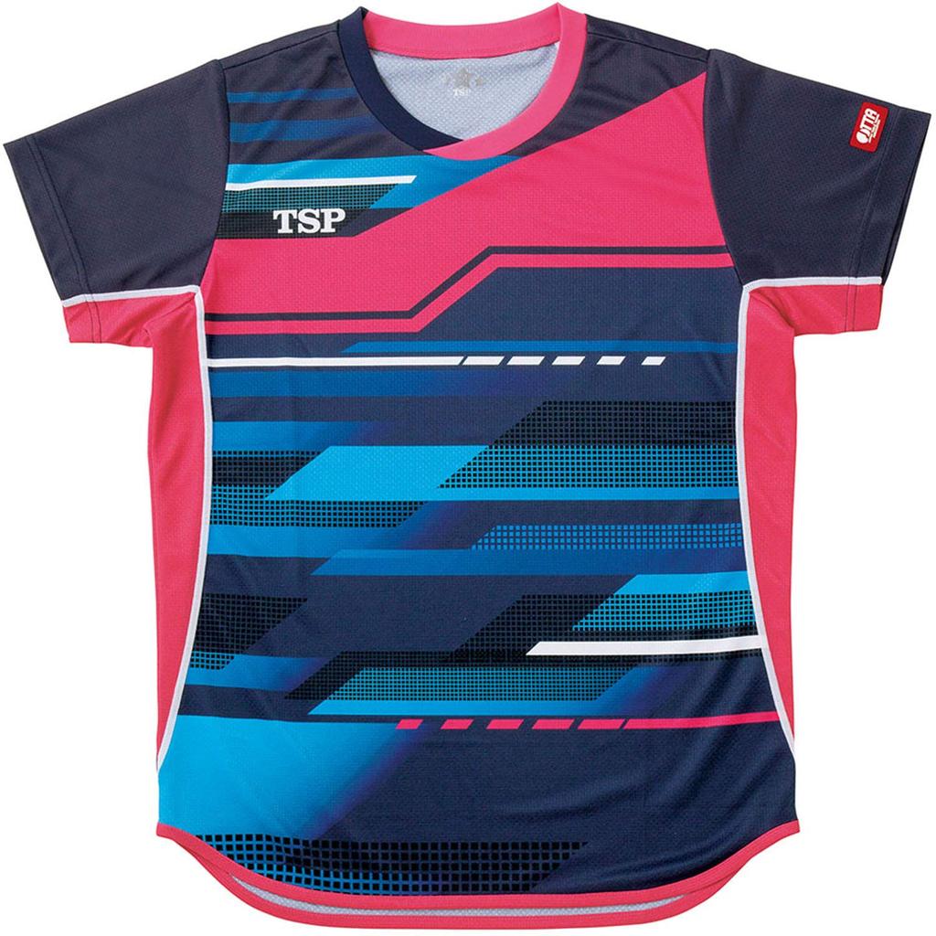 VICTAS Table Tennis Majeste Shirt, Unisex, Official Match Shirt, Navy, Size S (031429)