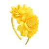1PC 3.7 pollici Solido Grande Fiore Fascia per Capelli Fascia per Bambini Ragazze Fiocchi Cerchietto per Capelli Nastro Grosgrain Accessori per Capelli NUOVO Fatto a Mano