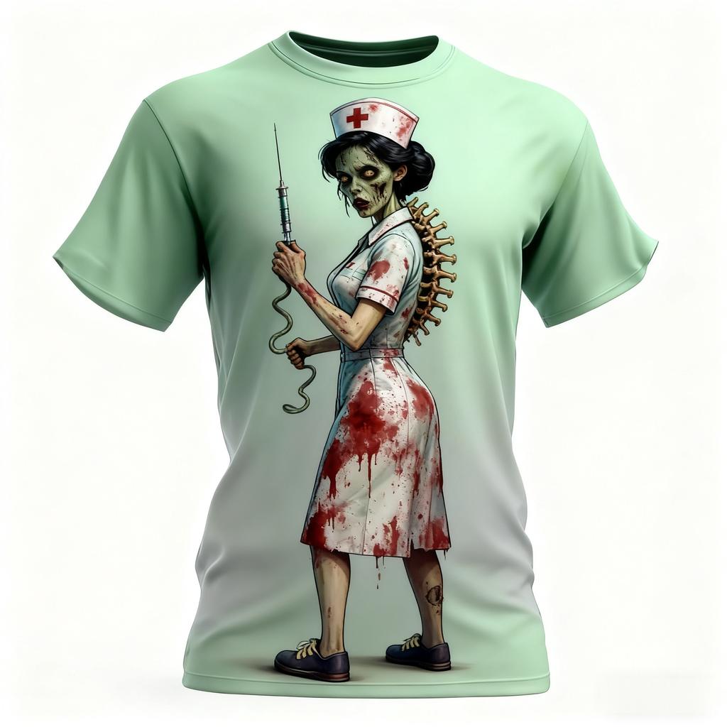 Summer Super Halloween Element Zombie Horror Party Adult Men and Women Comfortable Breathable 3D Printed T-shirt