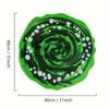Green Round Plush Carpet for Living Room Bedroom Bedside Rugs Waterproof Sofa Table Floor Mat Children‘s Room Play Mat Ho
