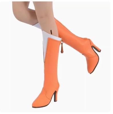 Figur für TBLeague für normale Größe, modisch, sexy, schöner Lederstil, modische Stiefel mit hohem Mittelschaft, Schuhe und Kopf nicht [TOYBARJAPAN] 1/6