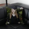 E-Evan Rachel Wood Hollywood Star Cushion Cover Pillow Case Anti-Dustmite Invisible Zipper Silky Plush Cushion