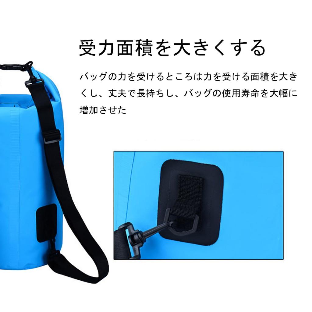 TRkin Waterproof Bagged Dry Bag Drum Type with Backpack Straps Foldable Lightweight Durable 2x Waterproof for Preparedness Outdoor/Sea