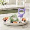 Baby Led Weaning Supplies Silicone Fruit Feeder/Mold, Food Training Teething Relief Pacifier, Easy Grade Feeder to Hold Safe Chewer for Infants Travel
