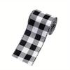 Unique Style European Black And White Ribbon With Stripes And Dots Crafts For