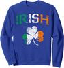 Irish Shamrock Ireland Flag St Patricks Day Vintage Unisex Crewneck Sweatshirt