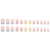 24 Pieces Small fresh and colorful cute flower manicure tablets Macaron color French temperament elegant European wearing armor