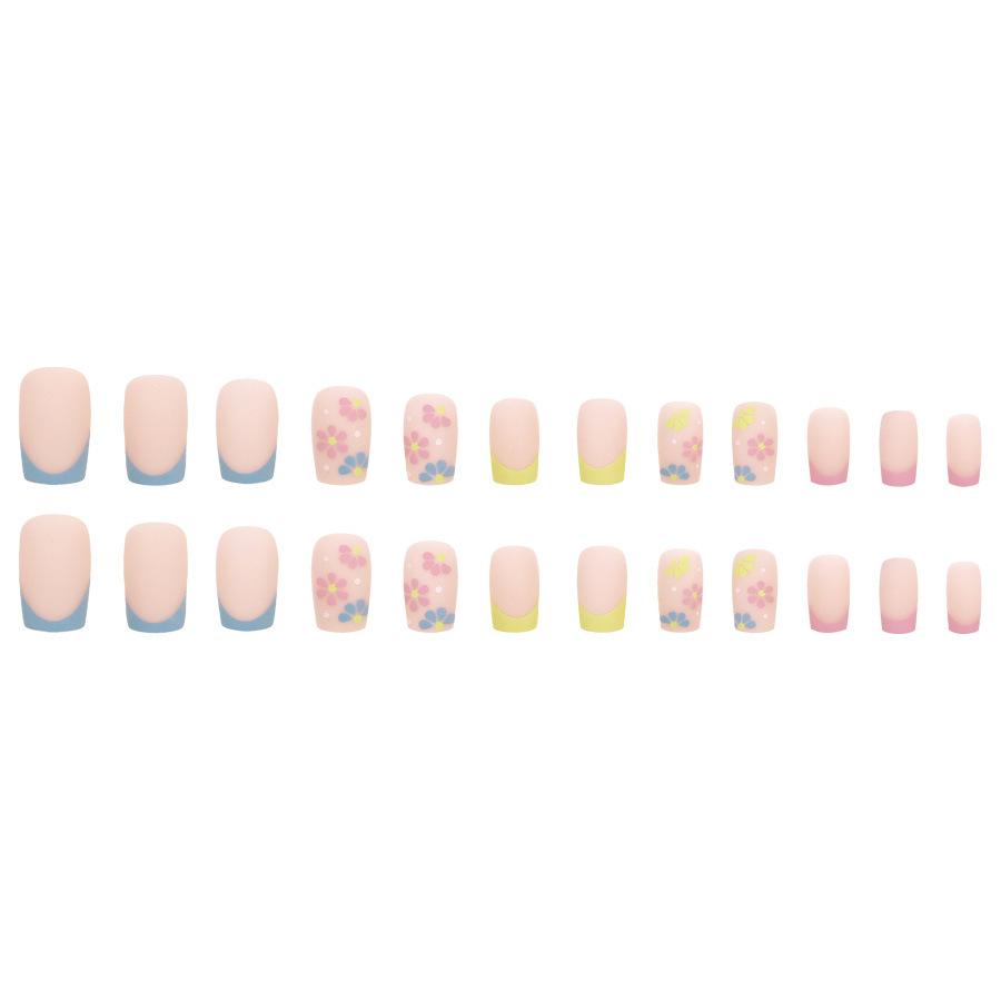 24 de bucăți tablete mici, proaspete și colorate, cu flori drăguțe, culoare macaron, temperament francez, elegant, european, purtând armură