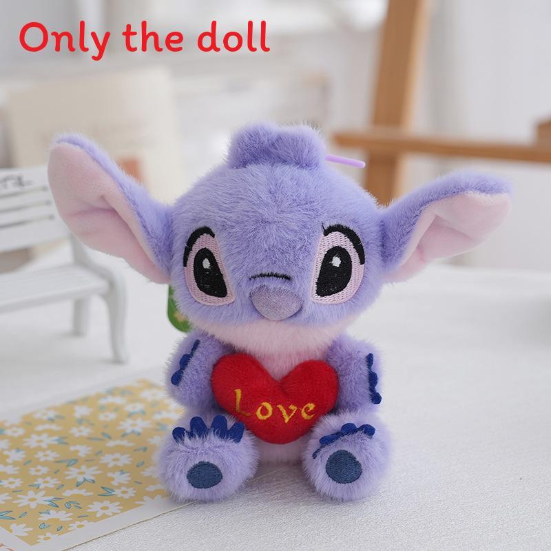 

Cute Hugging Heart With Letter Embroidered Cartoon Plush Pendant Doll фиолетовый