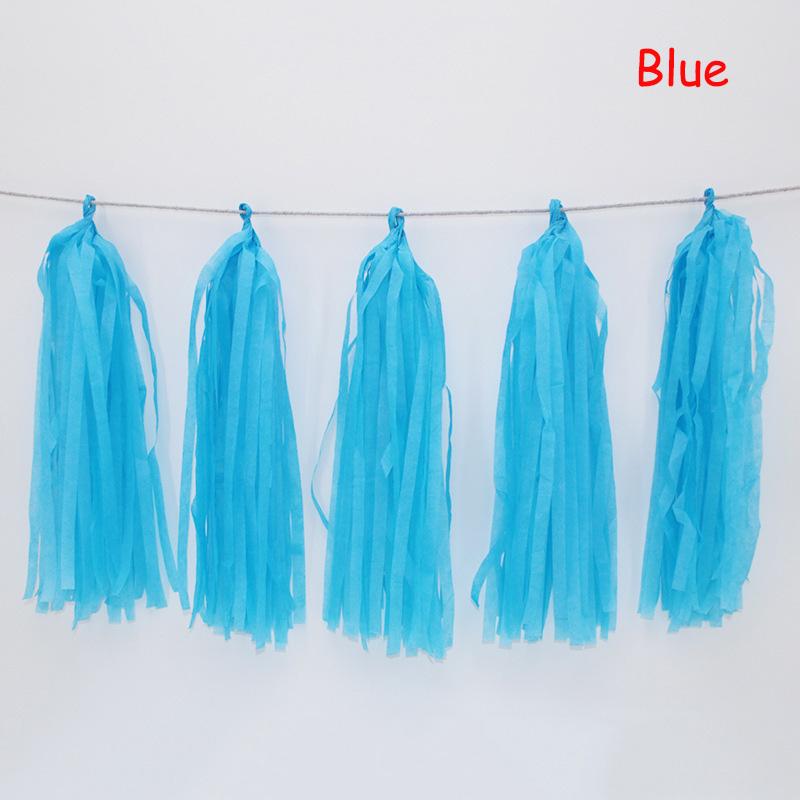 Wedding Party Decoration Color Paper Tassel Garland Bride To Be Birthday Decor Baby Shower Girl Slingers Mermaid Party Supplies