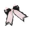 2000s Hair Clip for Halloween Punk Wing Lace Bowknot Hair Clip Nonslip Barrettes Hair Holder Cosplay Party Hair Decors