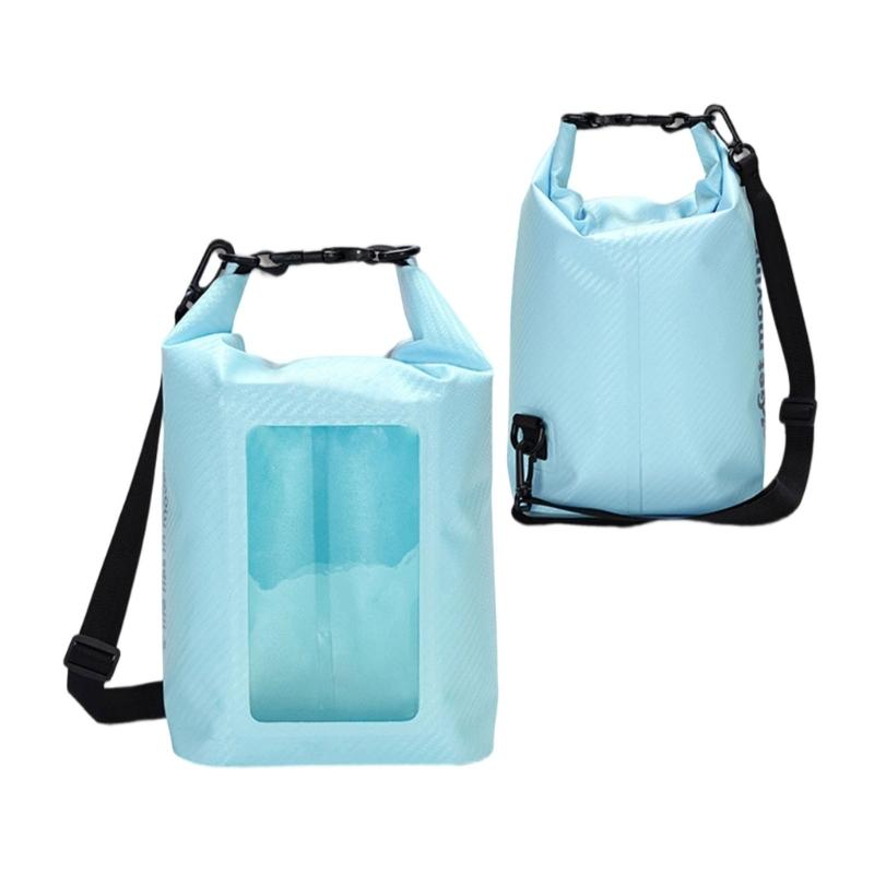 Splashes Proof Dry Bag With Transparents Window Durability Waterproofed Pouches for Fishing Snorkeling Trip