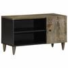 VidaXL TV Cabinet Light Grey 80x31.5x46 Cm Solid Mango Wood, TV Bench, Hi-fi Cabinet, Entertainment Center, Sideboard 4017807
