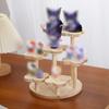 Multi Tier Desktop Display Stand Decorative Storage Rack Portable Wooden Storage Shelf  Table