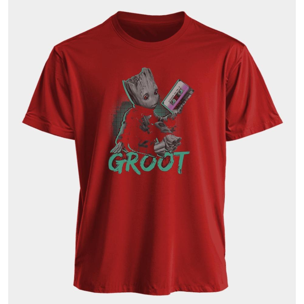 Men's and Women's T-shirts Groot Summer American Spring and Autumn New Classic Oversized Sporty Style Short-sleeved