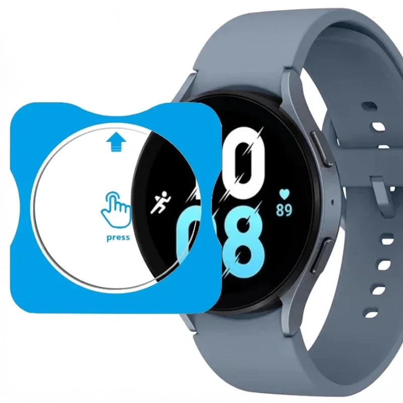 One-Click Tempered Glass for Samsung Galaxy Watch Ultra 47mm HD Screen Protector Bumper for Watch 8 7 6 classic 5pro 4 44mm 40mm