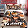 3-teiliges Bettbezug-Set (1 * Bettbezug + 2 * Kissenbezug, ohne Kern), Maßgeschneidertes Haikyu Muster Bettwäscheset, Heim Schlafzimmer Dekor Geschenk