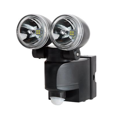 Luz de Segurança LED Solar GW com Sensor, Compacta, Design de Lâmpada Dupla, 500 Lúmens, Branca, Compatível com Bateria Seca e Recarregável, 10 Segundos