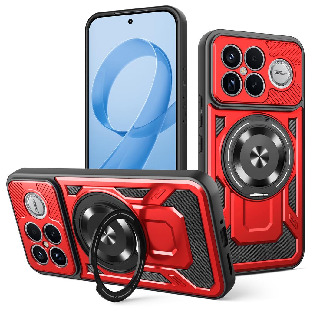 Für Xiaomi Poco F8 Ultra / Redmi K90 Pro Max 5G Magnetische Hülle Rotierbarer Ständer TPU + PC Handyhülle