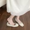Weiwei Girl 865-1 French Fairy Style Bow Inner Height-increasing Single Shoes Female Shallow Mouth Gentle Evening Ballet Shoes