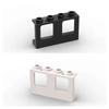 10PCS 61345 Window Glass Bricks 1x4x2 Plane Single Top Hole Building Blocks MOC DIY Educational Toys Kids Birthday Gift