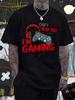 Unisex T-shirt Father and Son Outfits Funny Can't Hear You I'm Gaming T-Shirt with Headphones & Controller Graphic