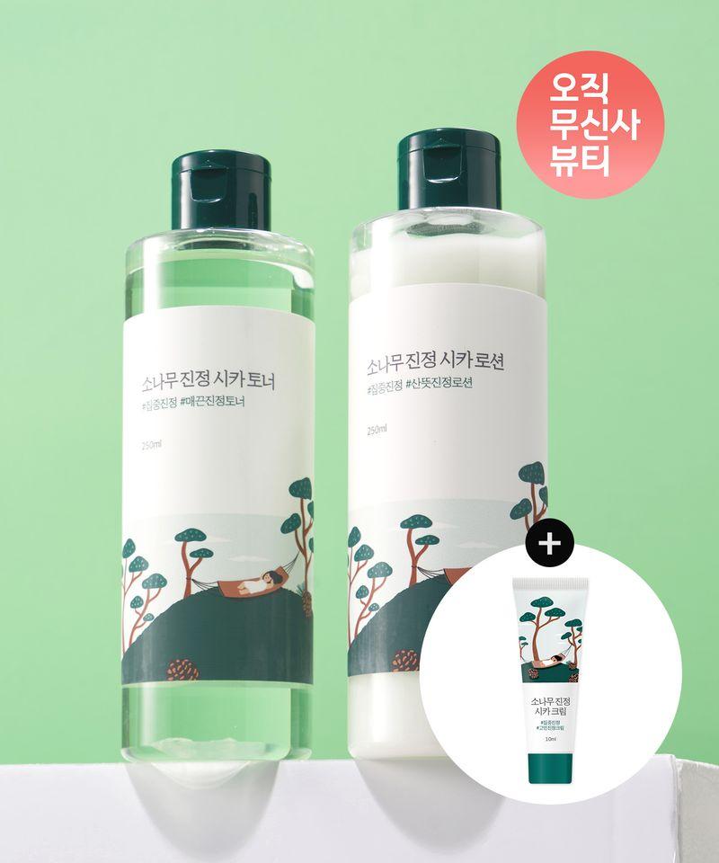 [SET] Pine Soothing Cica Toner 250ml + Lotion 250ml (+Pine Cream 10ml Gift)
