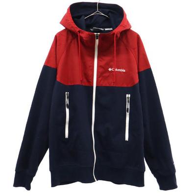 One Point Embroidery Long Sleeve Zip Hoodie M Outdoors Men's Used