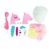 Kit créatif - Licorne - 19 x 9 cm - Fausse fourrure - Feutrine - Personnalisable