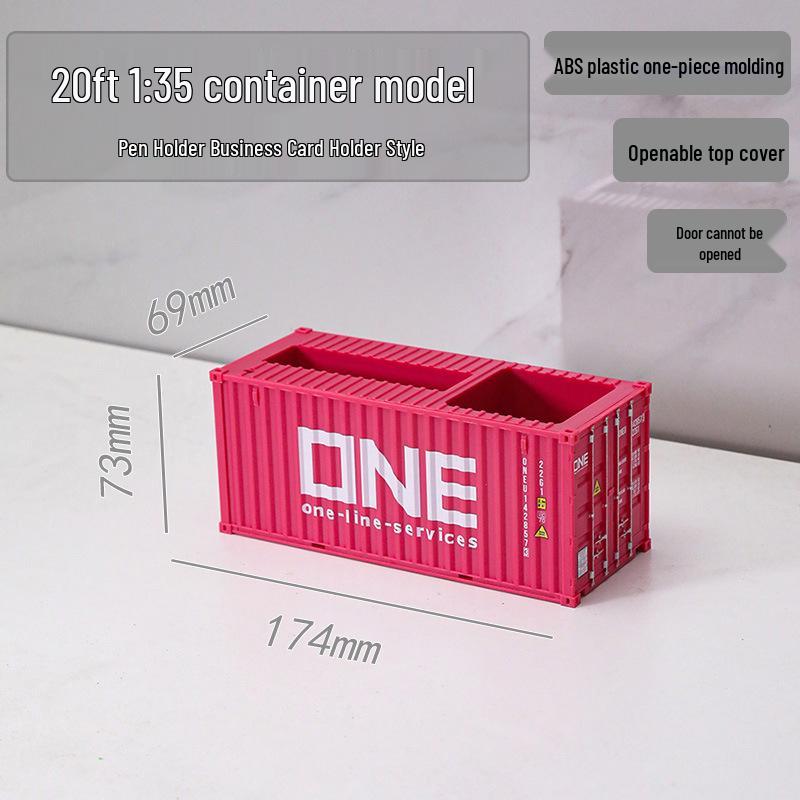 20ft 1:35 Container Model Ornament & Pen Holder Business Gift – Customizable with Graphics & Text