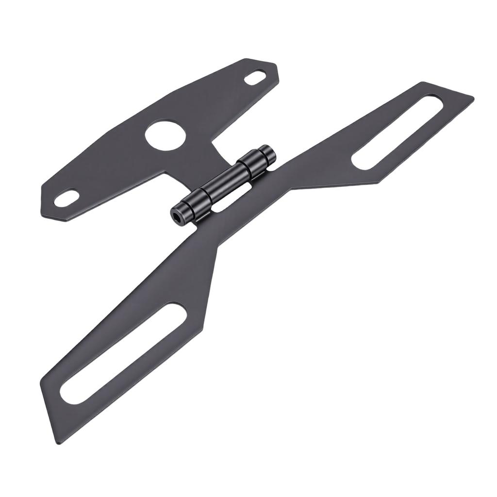 Adjustable Motorcycle License Plate Bracket Universal Folding License Plate Tail Light Mount Holder for ATV Motorbike