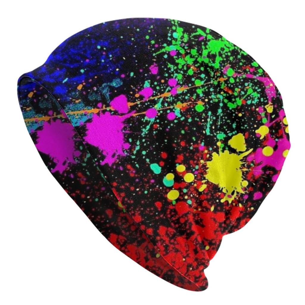 Abstract Street Graffiti Beanie Cap Unisex Winter Warm Bonnet Femme Knitted Hats Colorful Camouflage Skullies Beanies Hat