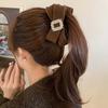 Korean Style Women Vertical Clip Elegant Ponytail Holder Big Hairgrips Bow Banana Clip Party